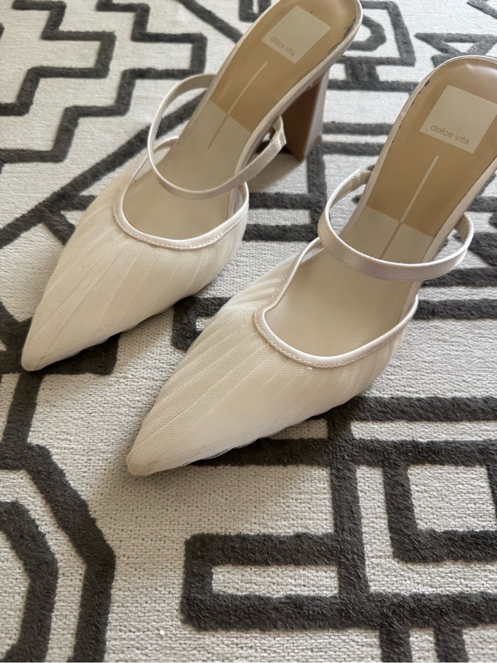 White Noreen Pointed Toe Mule Dolce Vita - Picture 2 of 6
